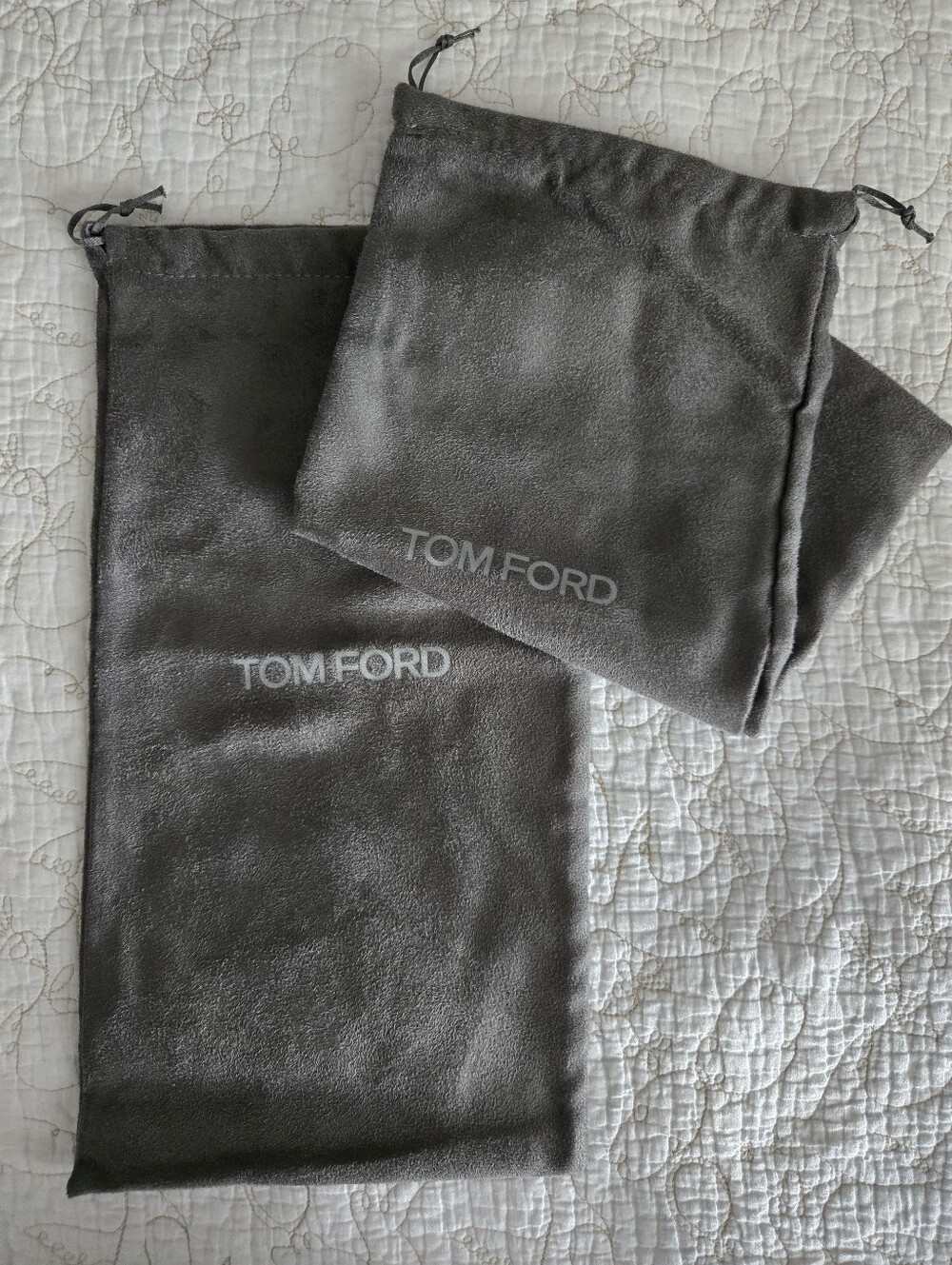 Set of 2- Authentic Tom Ford Velvet Shoe Dust Bags